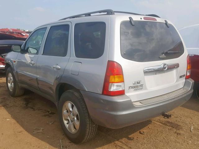 4F2CU08172KM63064 - 2002 MAZDA TRIBUTE LX SILVER photo 3