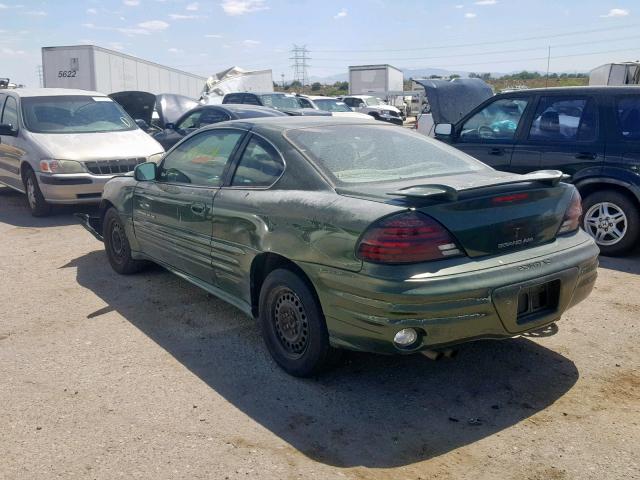 1G2NE12TXYM876684 - 2000 PONTIAC GRAND AM S GREEN photo 3