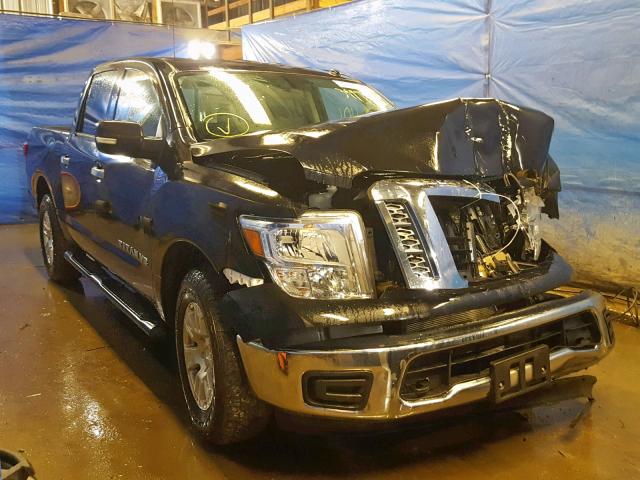 1N6AA1EJ6JN531469 - 2018 NISSAN TITAN S BLACK photo 1