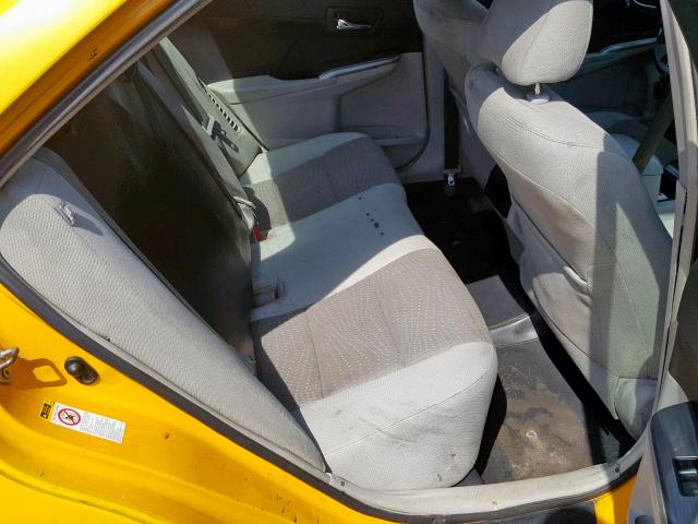 4T1BD1FK7DU073260 - 2013 TOYOTA CAMRY HYBR YELLOW photo 6