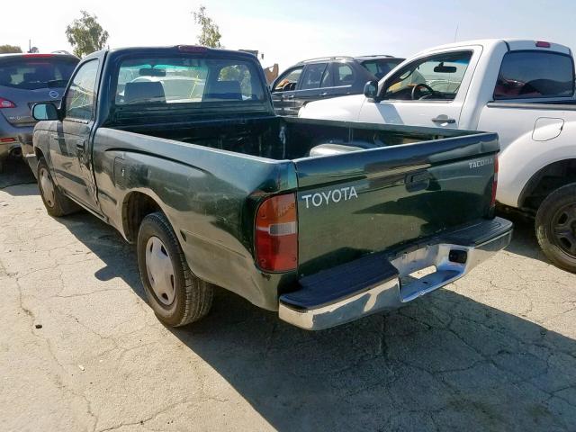 4TANL42N2YZ605444 - 2000 TOYOTA TACOMA GREEN photo 3