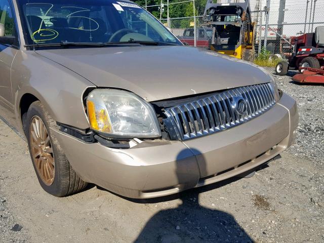 1MEHM42195G624185 - 2005 MERCURY MONTEGO PR 米色 照片 9