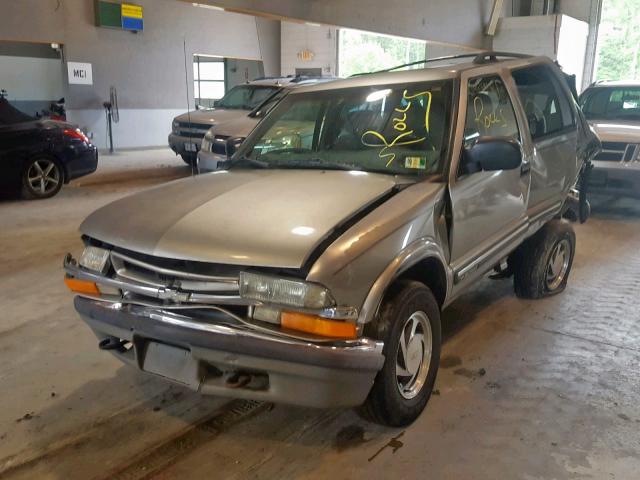 1GNDT13W7X2237489 - 1999 CHEVROLET BLAZER TAN photo 2