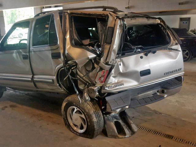 1GNDT13W7X2237489 - 1999 CHEVROLET BLAZER TAN photo 9