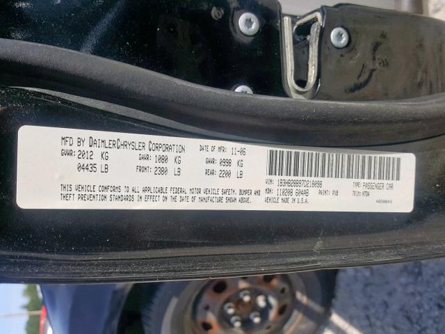 1B3HB28B97D218098 - 2007 DODGE CALIBER BLUE photo 10