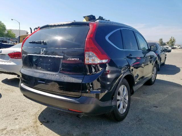 5J6RM4H76EL085723 - 2014 HONDA CR-V EXL BLACK photo 4