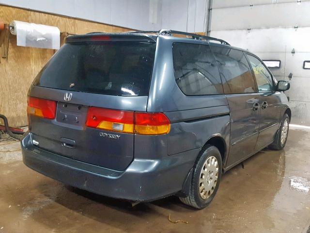 5FNRL185X4B025743 - 2004 HONDA ODYSSEY LX GRAY photo 4