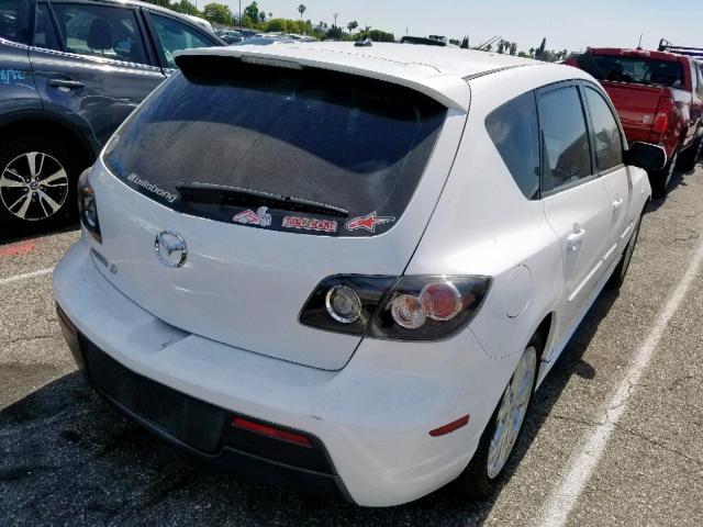 JM1BK344181167894 - 2008 MAZDA 3 HATCHBAC WHITE photo 4