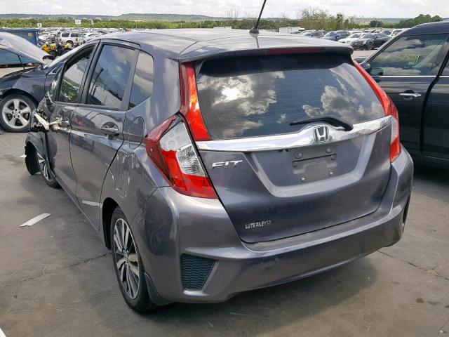 3HGGK5H84FM754994 - 2015 HONDA FIT EX CHARCOAL photo 3