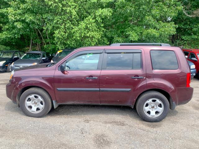 5FNYF4H29AB010155 - 2010 HONDA PILOT LX RED photo 5