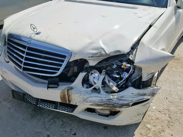 WDBUF56XX8B232072 - 2008 MERCEDES-BENZ E 350 WHITE photo 9