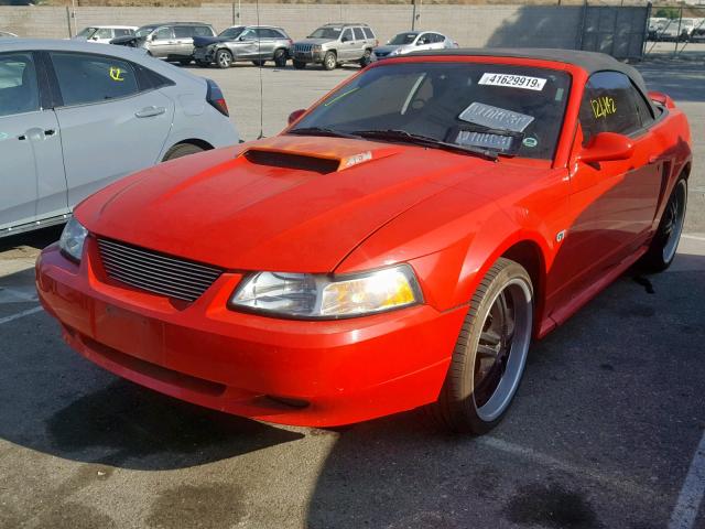 1FAFP45X9YF237054 - 2000 FORD MUSTANG GT RED photo 2