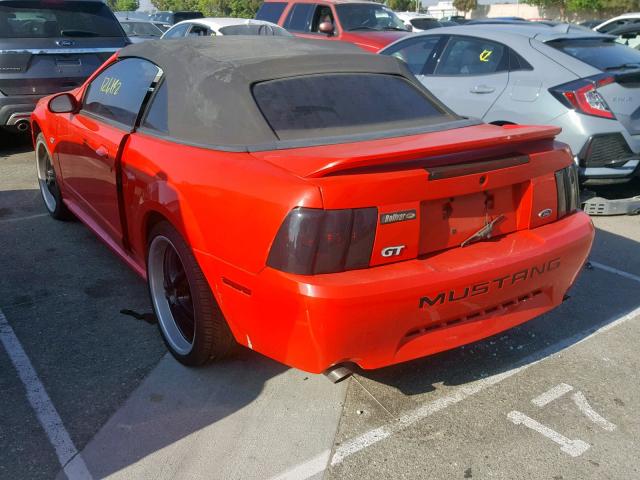 1FAFP45X9YF237054 - 2000 FORD MUSTANG GT RED photo 3