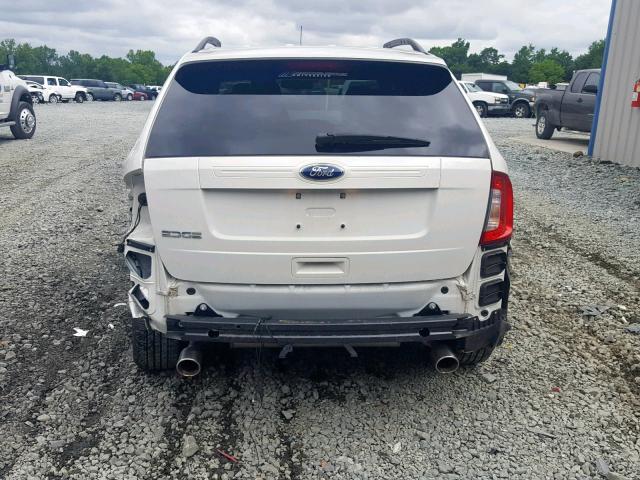 2FMDK3GC4DBE02441 - 2013 FORD EDGE SE WHITE photo 9