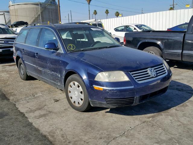 WVWND63B44E304404 - 2004 VOLKSWAGEN PASSAT GL BLUE photo 1