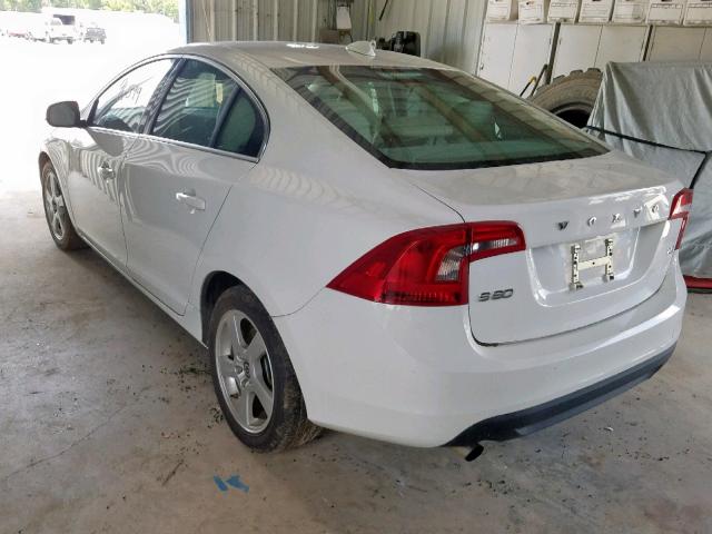 YV1622FS3C2054842 - 2012 VOLVO S60 T5 WHITE photo 3