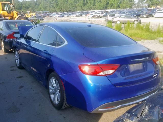 1C3CCCAB4FN568628 - 2015 CHRYSLER 200 LIMITE BLUE photo 3