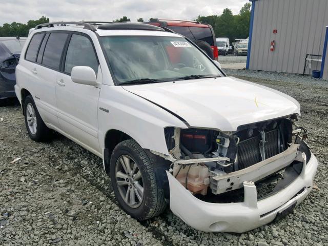 JTEEW21A860018130 - 2006 TOYOTA HIGHLANDER WHITE photo 1