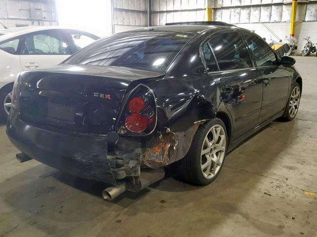 1N4BL11D15C286959 - 2005 NISSAN ALTIMA SE BLACK photo 4