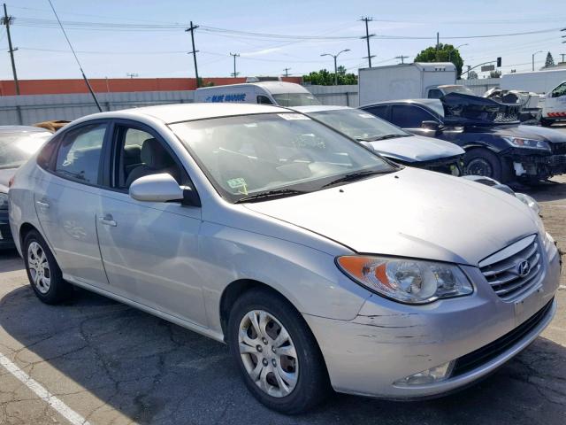 KMHDU4AD7AU183627 - 2010 HYUNDAI ELANTRA BL SILVER photo 1