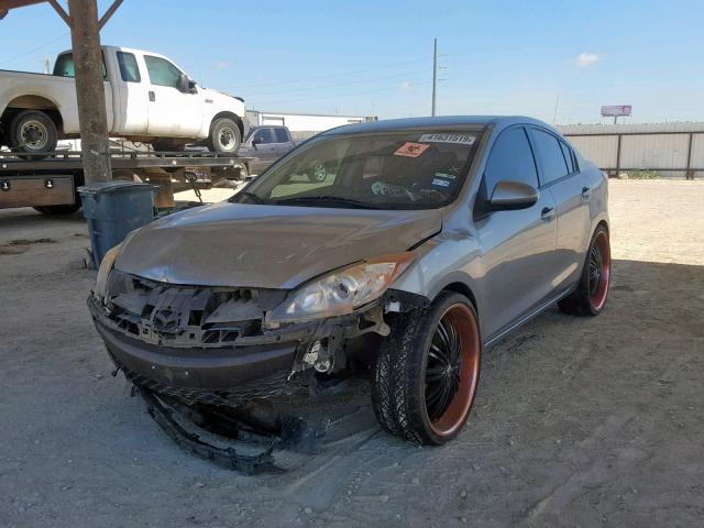 JM1BL1TFXD1778974 - 2013 MAZDA 3 I GRAY photo 2