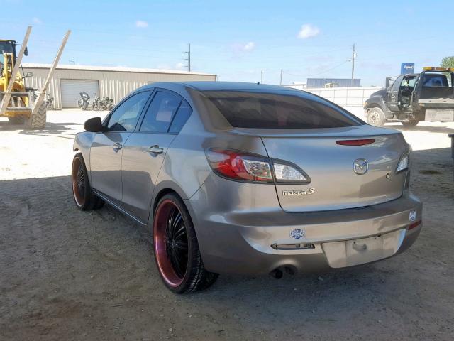 JM1BL1TFXD1778974 - 2013 MAZDA 3 I GRAY photo 3