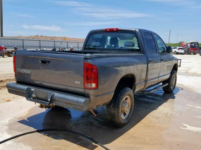 3D7KU28D34G183529 - 2004 DODGE RAM 2500 S ნაცრისფერი ფოტო 4