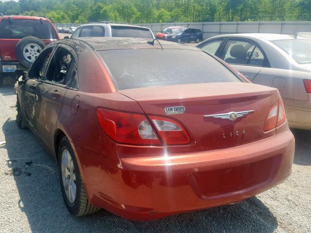 1C3LC46K38N122214 - 2008 CHRYSLER SEBRING LX BURGUNDY photo 3