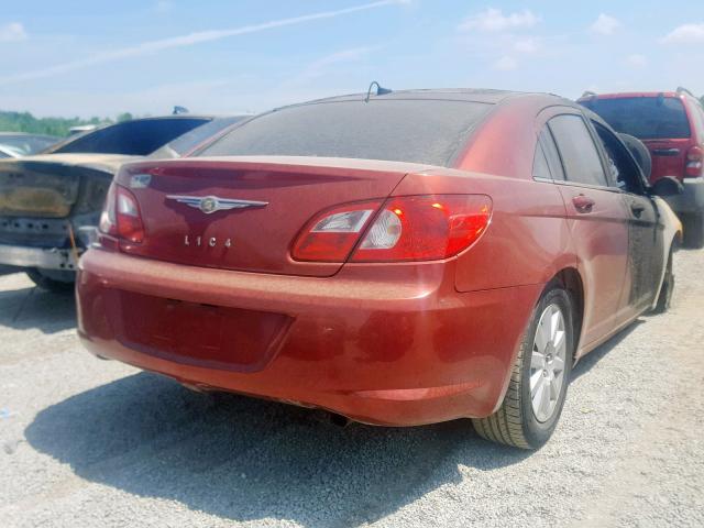 1C3LC46K38N122214 - 2008 CHRYSLER SEBRING LX BURGUNDY photo 4