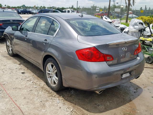 JN1CV6AR0BM401366 - 2011 INFINITI G37 SILVER photo 3