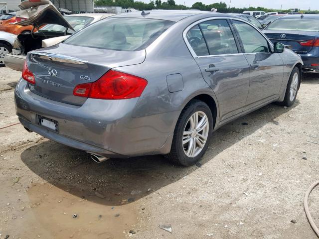 JN1CV6AR0BM401366 - 2011 INFINITI G37 SILVER photo 4