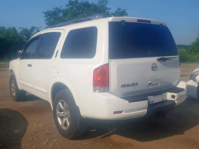 5N1AA0NC4EN611238 - 2014 NISSAN ARMADA SV WHITE photo 3