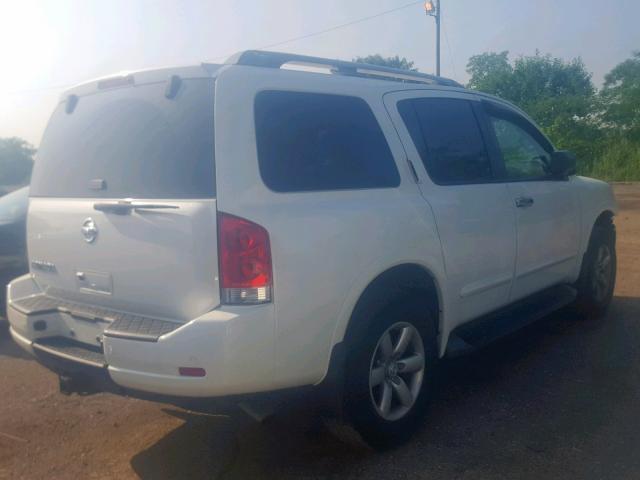 5N1AA0NC4EN611238 - 2014 NISSAN ARMADA SV WHITE photo 4