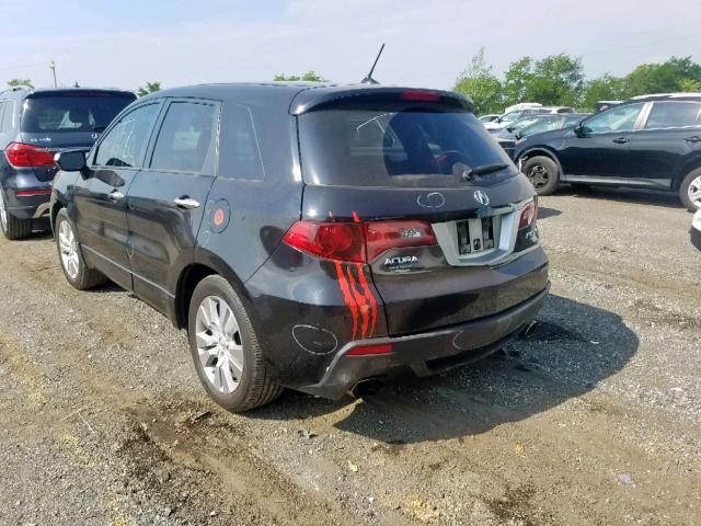 5J8TB1H23AA008075 - 2010 ACURA RDX BLACK photo 3