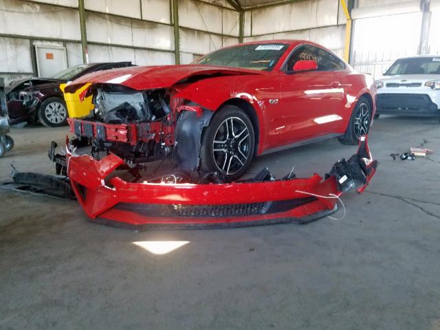 1FA6P8CF4K5119007 - 2019 FORD MUSTANG GT RED photo 2