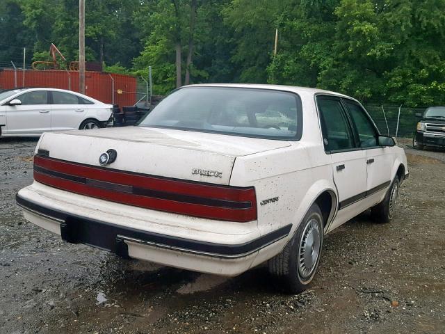 1G4AG54N5N6483049 - 1992 BUICK CENTURY SP WHITE photo 4