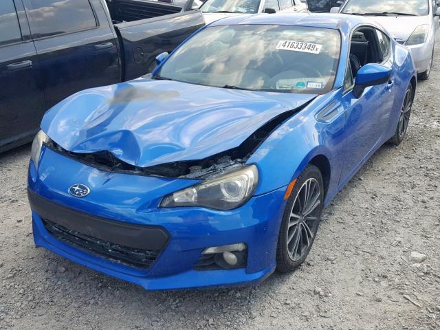 JF1ZCAC12D2608319 - 2013 SUBARU BRZ 2.0 LI BLUE photo 2