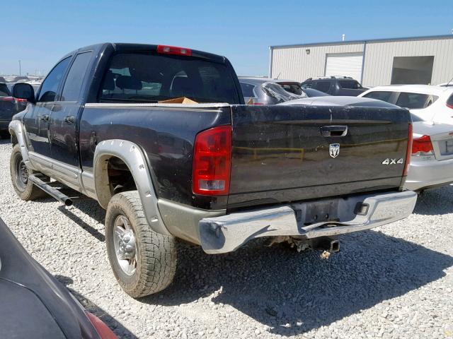 3D7KS28C06G233433 - 2006 DODGE RAM 2500 S შავი ფოტო 3