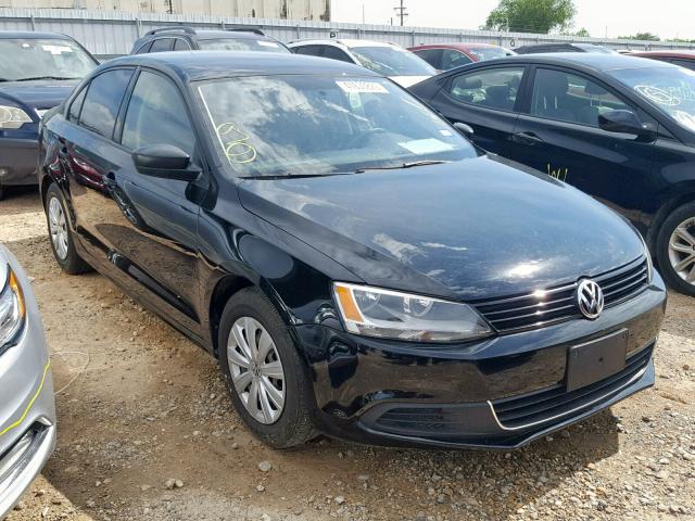 3VW2K7AJXEM432678 - 2014 VOLKSWAGEN JETTA BASE BLACK photo 1