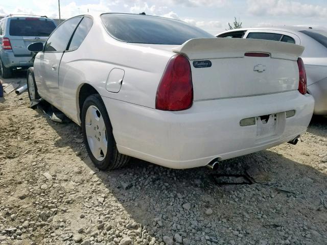 2G1WK151869327202 - 2006 CHEVROLET MONTE CARL WHITE photo 3