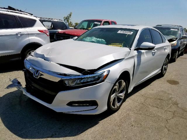 1HGCV2F50KA002052 - 2019 HONDA ACCORD EXL WHITE photo 2