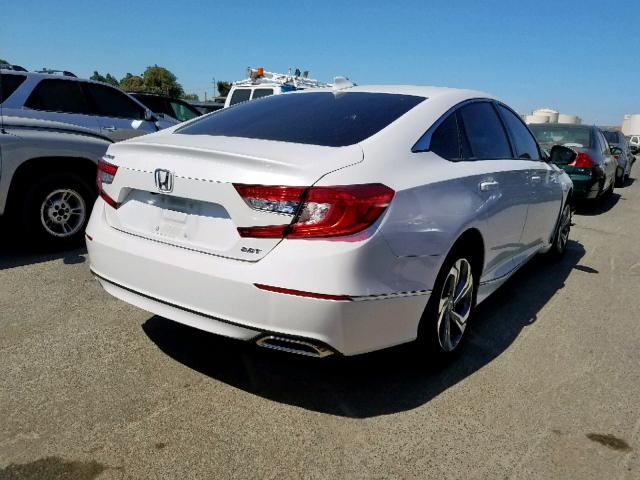 1HGCV2F50KA002052 - 2019 HONDA ACCORD EXL WHITE photo 4