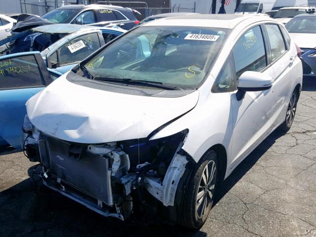 3HGGK5H89FM709775 - 2015 HONDA FIT EX WHITE photo 2