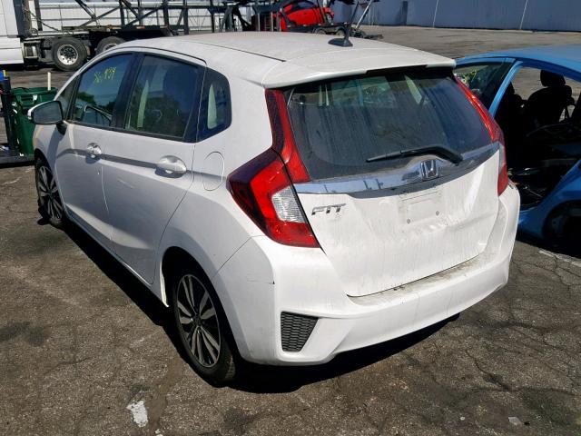 3HGGK5H89FM709775 - 2015 HONDA FIT EX WHITE photo 3