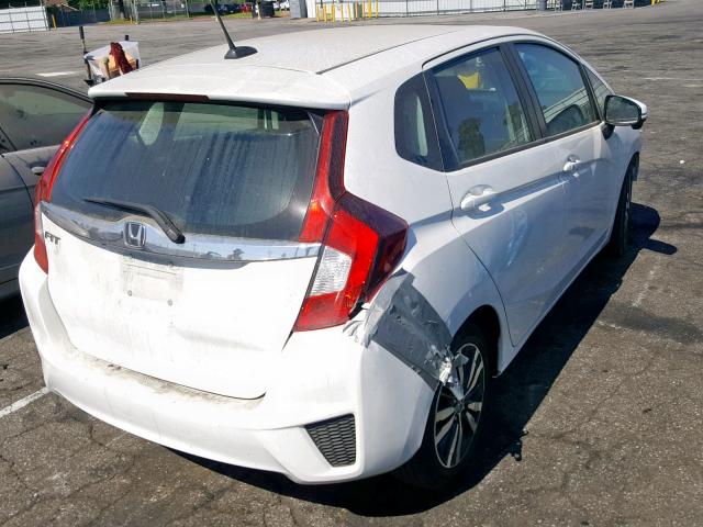 3HGGK5H89FM709775 - 2015 HONDA FIT EX WHITE photo 4