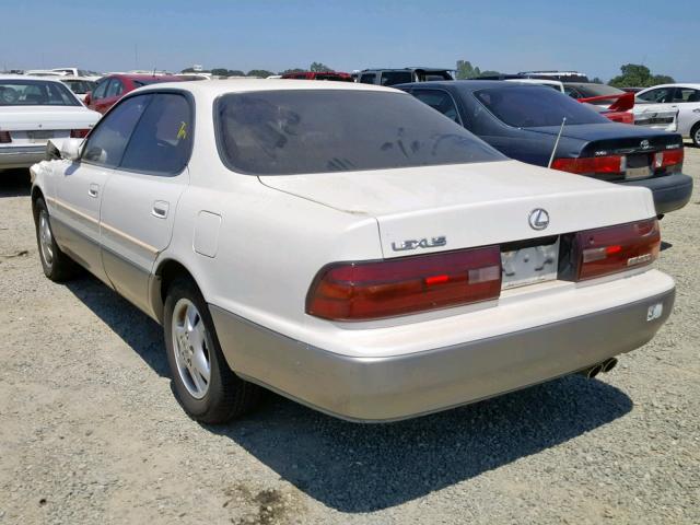 JT8VK13T8P0165461 - 1993 LEXUS ES 300 WHITE photo 3