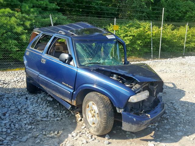 1GNDT13W6Y2128457 - 2000 CHEVROLET BLAZER BLUE photo 1