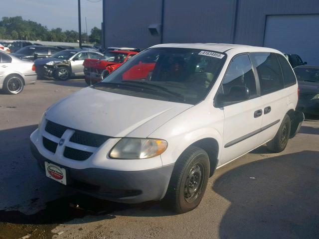 1D4GP25BX3B122876 - 2003 DODGE CARAVAN SE WHITE photo 2