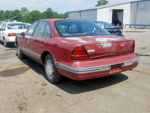 1G3HN52L0R4802871 - 1994 OLDSMOBILE 88 ROYALE BURGUNDY photo 3