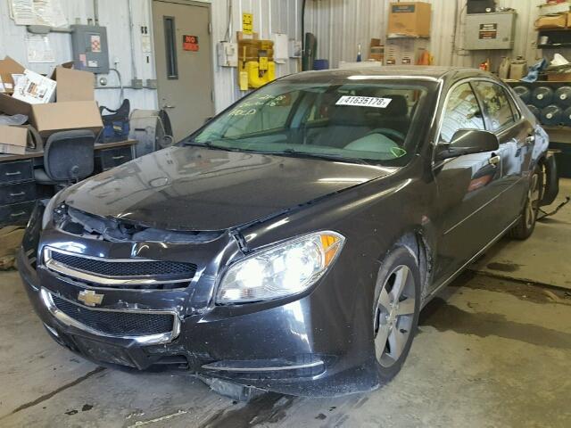 1G1ZC5E08CF333173 - 2012 CHEVROLET MALIBU 1LT BLACK photo 2